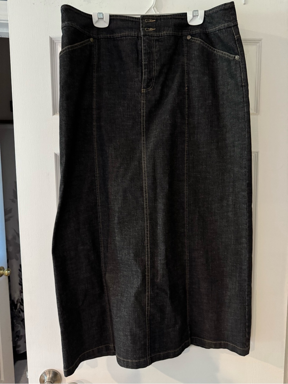 Women’s Black Denim Jeans Skirt